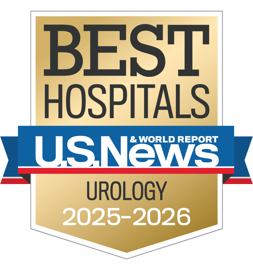 2025-26 US News and World Report Best Hospitals Survey Urology Badge